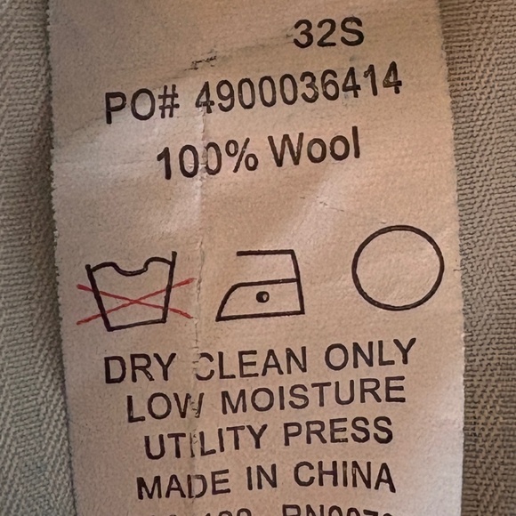 Classic Charcoal Gray 100% Wool Dress Trousers - Size 32 x 30 - Picture 9 of 12